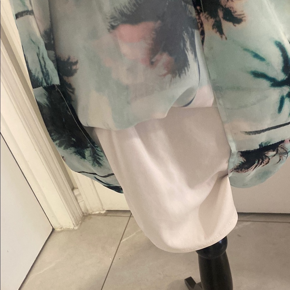 SUZY SHIER Tropical Print Sleeveless Dress with elastic waist Size Small - Picture 5 of 14
